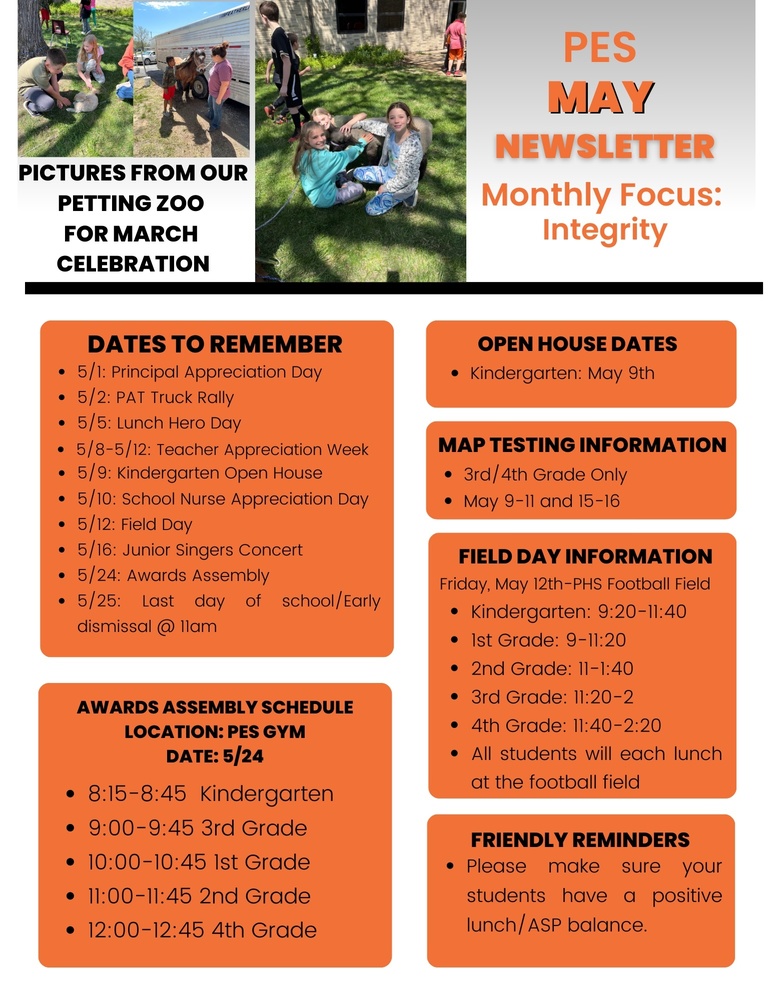 May Newsletter 2023 Palmyra Elementary