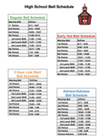 PHS Bell Schedule
