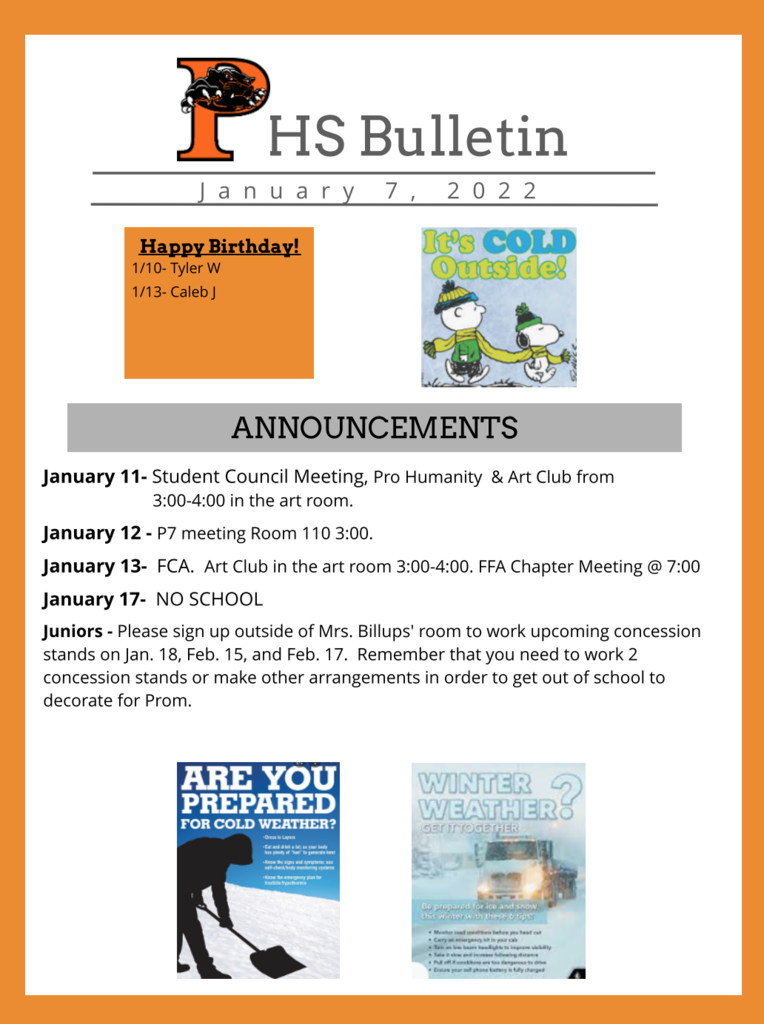 PHS Bulletin